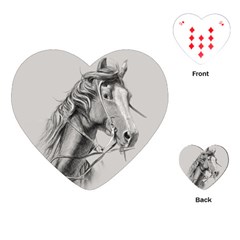 Custom Horse Playing Cards Single Design (heart)