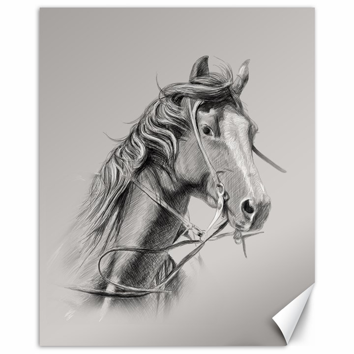 Custom Horse Canvas 11  x 14 