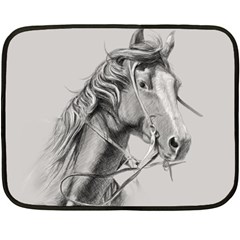 Custom Horse Fleece Blanket (mini) by HermanTelo