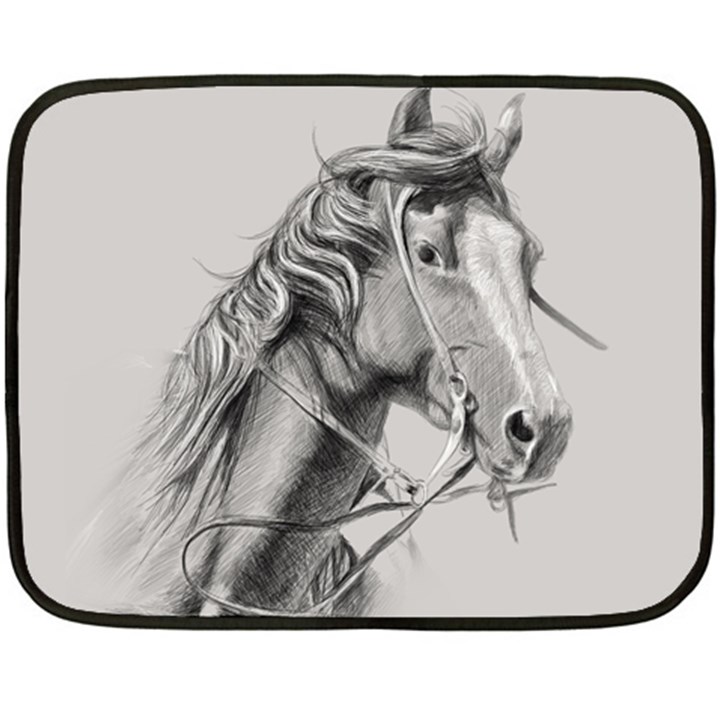 Custom Horse Fleece Blanket (Mini)