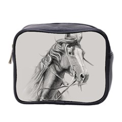 Custom Horse Mini Toiletries Bag (two Sides)