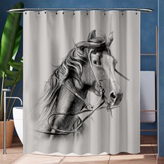 Custom Horse Shower Curtain 60  X 72  (medium) 