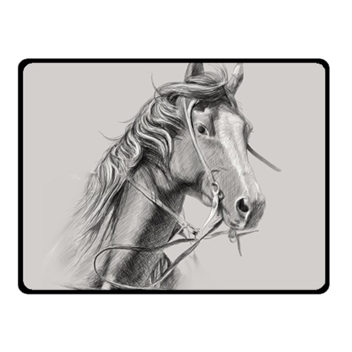 Custom Horse Double Sided Fleece Blanket (Small) 