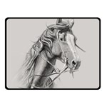 Custom Horse Double Sided Fleece Blanket (Small)  45 x34  Blanket Back