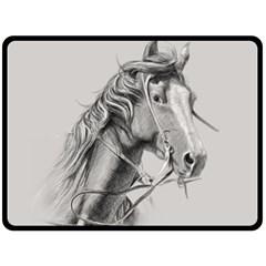 Custom Horse Double Sided Fleece Blanket (large)  by HermanTelo