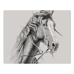 Custom Horse Double Sided Flano Blanket (large) 