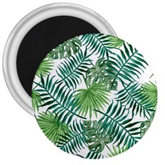 Green Tropical Leaves 3  Magnets by goljakoff