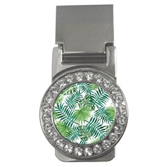 Green Tropical Leaves Money Clips (cz)  by goljakoff