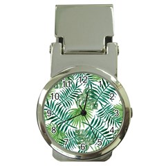 Green Tropical Leaves Money Clip Watches by goljakoff