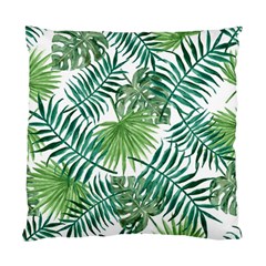 Green Tropical Leaves Standard Cushion Case (one Side) by goljakoff