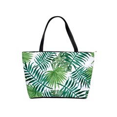 Green Tropical Leaves Classic Shoulder Handbag by goljakoff