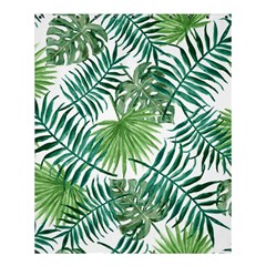 Green Tropical Leaves Shower Curtain 60  X 72  (medium) 