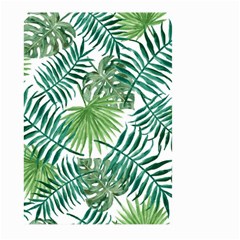 Green Tropical Leaves Large Garden Flag (two Sides) by goljakoff