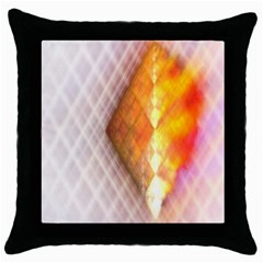 Geometry Diamond Throw Pillow Case (black) by Sparkle