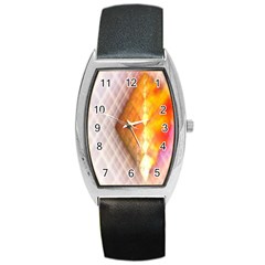 Geometry Diamond Barrel Style Metal Watch by Sparkle