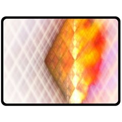 Geometry Diamond Double Sided Fleece Blanket (large)  by Sparkle