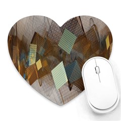 Digital Geometry Heart Mousepads by Sparkle