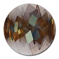 Geometry Diamond Round Mousepads by Sparkle