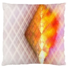 Geometry Diamond Large Flano Cushion Case (one Side) by Sparkle