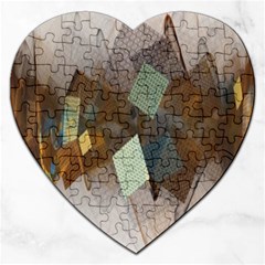 Geometry Diamond Jigsaw Puzzle (heart) by Sparkle