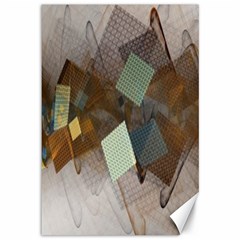 Geometry Diamond Canvas 12  X 18  by Sparkle