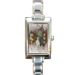 Geometry Diamond Rectangle Italian Charm Watch by Sparkle