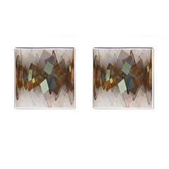 Geometry Diamond Cufflinks (square) by Sparkle