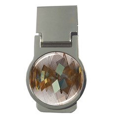 Geometry Diamond Money Clips (round)  by Sparkle