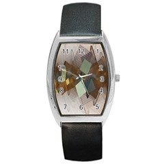 Geometry Diamond Barrel Style Metal Watch by Sparkle