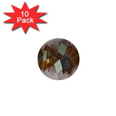 Geometry Diamond 1  Mini Buttons (10 Pack)  by Sparkle