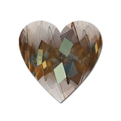 Geometry Diamond Heart Magnet