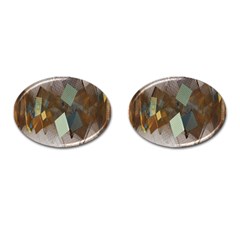 Geometry Diamond Cufflinks (oval) by Sparkle