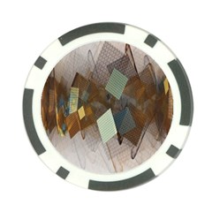 Geometry Diamond Poker Chip Card Guard by Sparkle