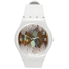 Geometry Diamond Round Plastic Sport Watch (m) by Sparkle