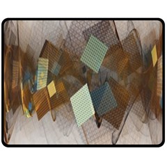 Geometry Diamond Double Sided Fleece Blanket (medium)  by Sparkle