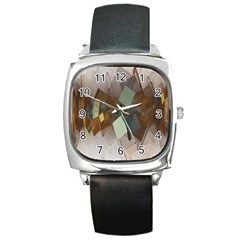 Geometry Diamond Square Metal Watch by Sparkle