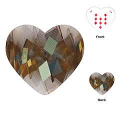 Geometry Diamond Playing Cards Single Design (heart) by Sparkle