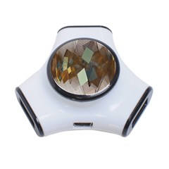 Geometry Diamond 3-port Usb Hub by Sparkle