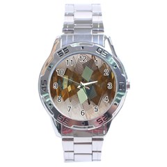 Geometry Diamond Stainless Steel Analogue Watch by Sparkle