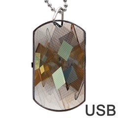 Geometry Diamond Dog Tag Usb Flash (one Side) by Sparkle