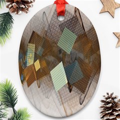 Digital Geometry Ornament (oval) by Sparkle