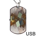 Geometry Diamond Dog Tag USB Flash (Two Sides) Back