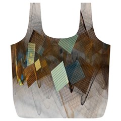 Geometry Diamond Full Print Recycle Bag (xl) by Sparkle