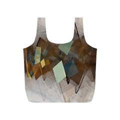 Digital Geometry Full Print Recycle Bag (s) by Sparkle