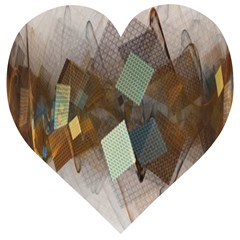 Geometry Diamond Wooden Puzzle Heart by Sparkle