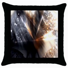 Flash Light Throw Pillow Case (black) by Sparkle