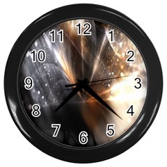 Flash Light Wall Clock (black) by Sparkle