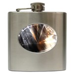 Flash Light Hip Flask (6 oz) Front