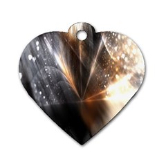 Flash Light Dog Tag Heart (one Side) by Sparkle