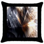 Digital Geometry Throw Pillow Case (Black) Front